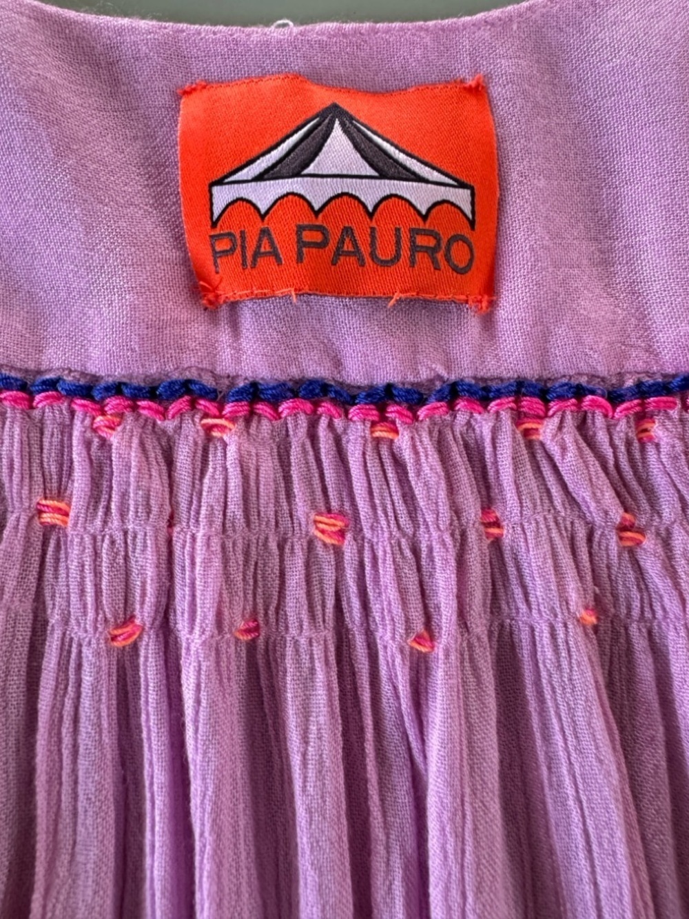 Pia Pauro Pink Embroidered Swim Cover-Up Tunic XS Boho Tassel Dress - Picture 10 of 14